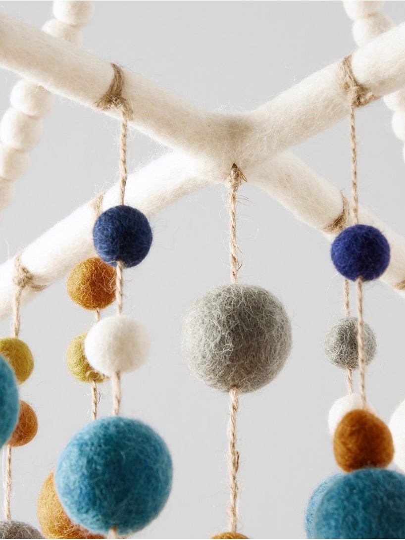 Nwt West Elm X Pbk Felted Pom-Pom Mobile — image 2 of 5